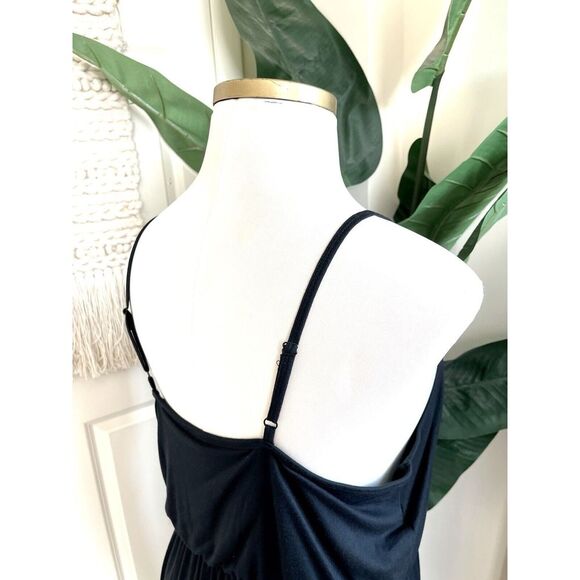 MOSSIMO Women's Long Maxi Dress Size 18/20 Stretchy Soft Knit Spaghetti Straps - Picture 7 of 8